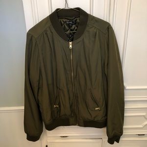 Olive Green Satin Jacket